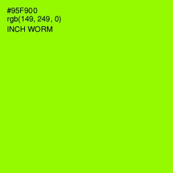 #95F900 - Inch Worm Color Image